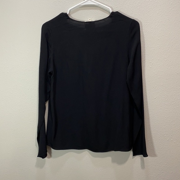 5 for $25 Wilfred free aritzia redling lace up blouse black - Picture 9 of 11